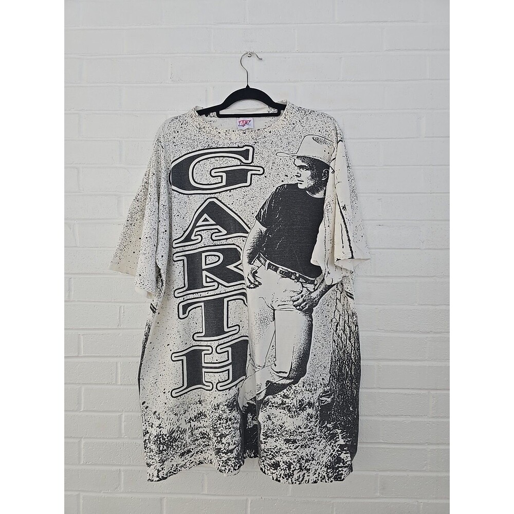 Vintage Garth Brooks All Over Print Graphic Garth Wear T Shirt One Size Fits All